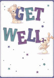 With its joyful design and radiant charm, this get well card brings a friendly touch of Clapham's community spirit to any recovery. The scene sparkles with warmth-two adorable characters, a snuggly teddy bear and a playful puppy, come alive as they support the large, vibrant letters spelling out 'Get Well.' The bold use of indigo and teal in the text stands out beautifully against a creamy, welcoming backdrop, adding a splash of colour reminiscent of Clapham's flower stalls in the morning light. Scattered stars in soft blue and purple tones twinkle gently, infusing the image with hopefulness and a sense of gentle magic. The animal illustrations are invitingly tactile: soft bear fur and silky puppy ears rendered so vividly you can almost sense their comforting embrace. Much like a thoughtfully arranged bouquet hand-delivered to a doorstep near Clapham North, this card carries more than a message-it offers genuine comfort, kindness, and the reassurances of togetherness cherished by locals. It is a loving reminder that, just like fresh blooms from Florists Clapham, small gestures can radiate lasting warmth.